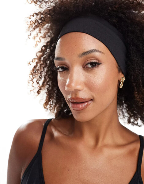 ASOS 4505 seamless pilates headband in black