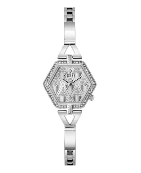 Часы Guess Silver-Tone Steel Watch 28mm