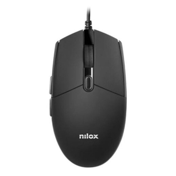 Мышь Nilox MOUSB1004 Чёрный Разноцветный 3200 DPI