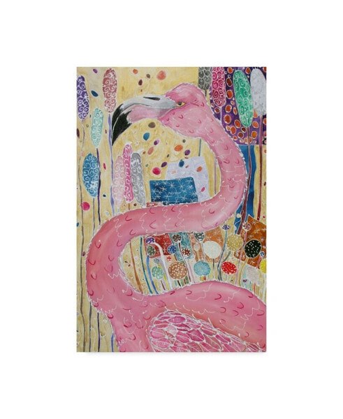 Картина-постер Trademark Global Lauren Moss "Фантазия Фламинго" на холсте - 24" x 16" x 2"