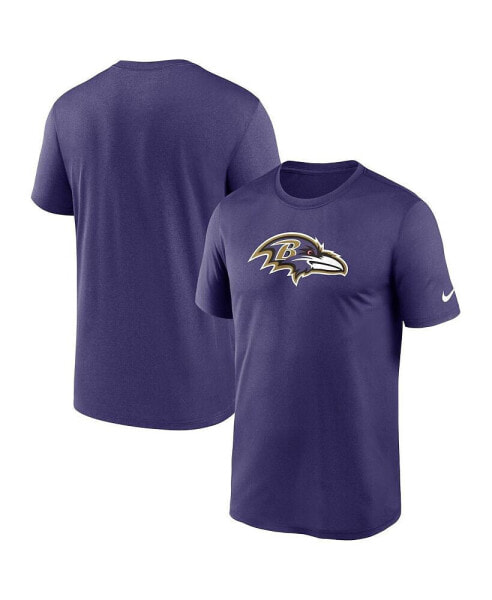 Men's Purple Baltimore Ravens Legend Logo Performance T-shirt