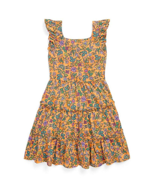 Платье для малышей Polo Ralph Lauren с рюшами и цветочным узором