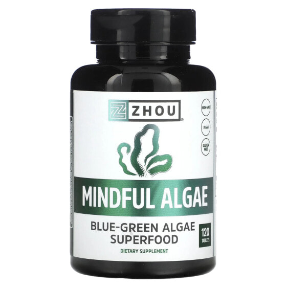 Таблетки Zhou Nutrition Mindful Algae, 120 шт.