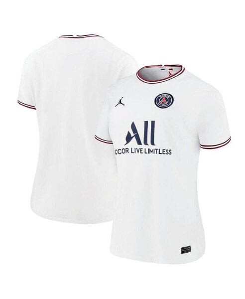 Футболка женская Jordan Paris Saint-Germain 2021/22 белая (четвертый комплект)