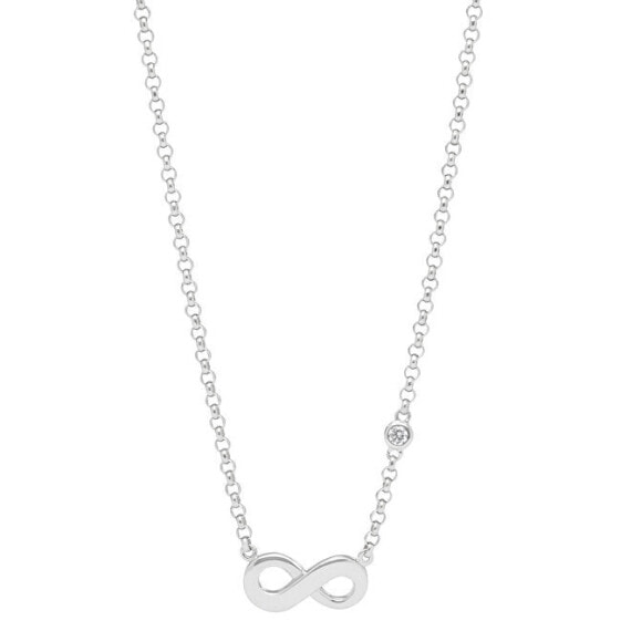 Silver infinity necklace JFS00394040