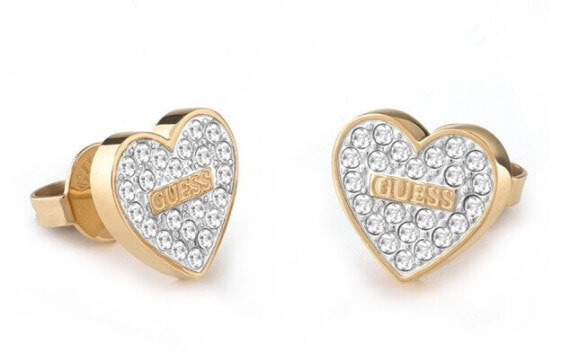 Romantic Gold Plated Studs Party Crystal Earrings JUBE02173JWYGT/U