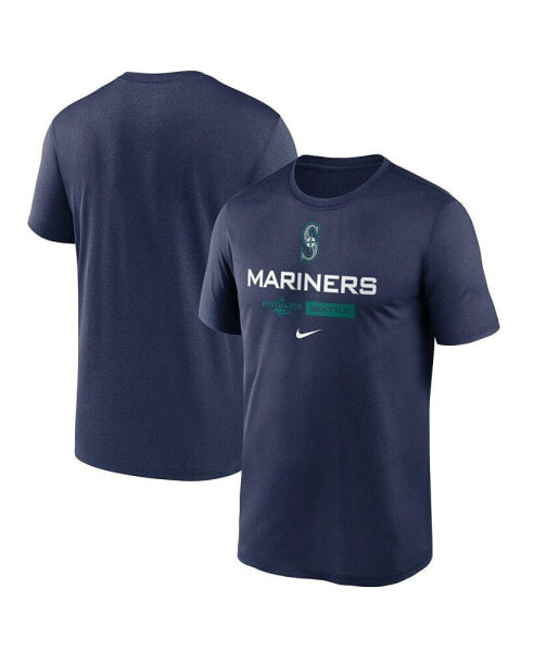 Men's Navy Seattle Mariners 2022 Postseason Authentic Collection Dugout T-shirt