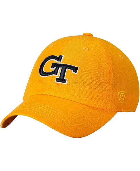 Men's Gold-Tone Georgia Tech Yellow Jackets Primary Logo Staple Adjustable Hat