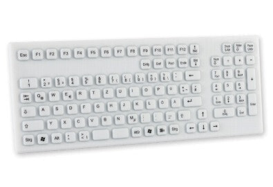 GETT KG19268 - Full-size (100%) - Wired - USB - QWERTZ - White