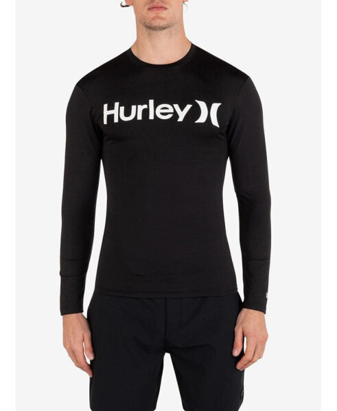 Свитшот спортивный Hurley мужской OAO Quick Dry Rashguard на длинный рукав