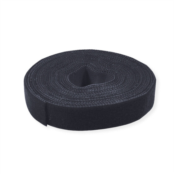 VALUE 25.99.5250 - Hook & loop cable tie - Black - 25000 mm - 10 mm - 5 pc(s)