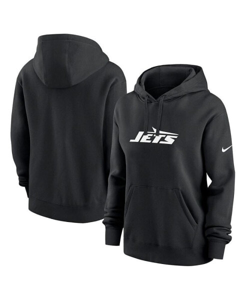 Women's Black New York Jets Club Fleece Pullover Hoodie