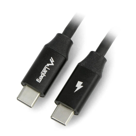 Lanberg USB C - USB C cable 2.0 black premium QC 4.0 PD 1,8m