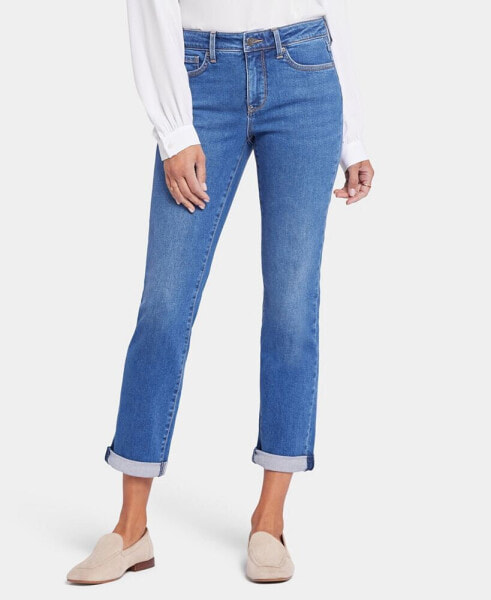 Women's Sheri Slim Ankle Roll Cuff Jeans