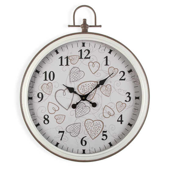 Настенные часы Versa Cozy сердца Металл (5 х 73,5 х 60 см)