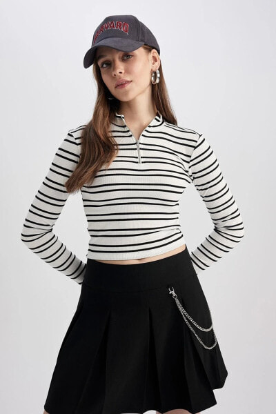 Кроп Топ Defacto Striped  Crop Tee