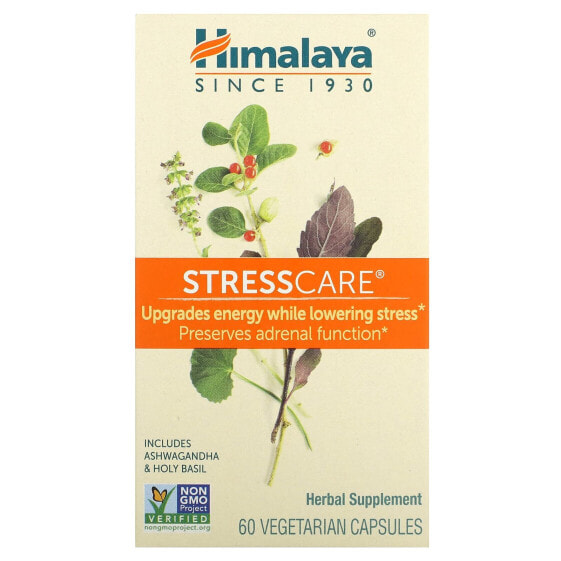 Витаминно-травяные капсулы от стресса Himalaya Herbals StressCare, 120 штук