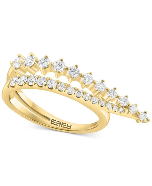 EFFY® Diamond Open V Statement Ring (5/8 ct. t.w.) in 14k Gold