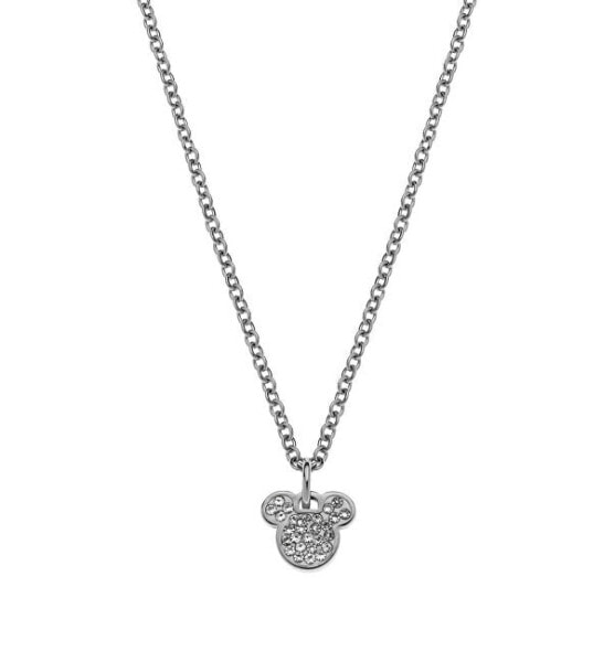 Charming steel necklace Mickey and Minnie Mouse N600581RWL-B.CS (chain, pendant)