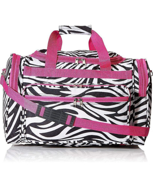 16-Inch Zebra Gym Bag Duffle Bag
