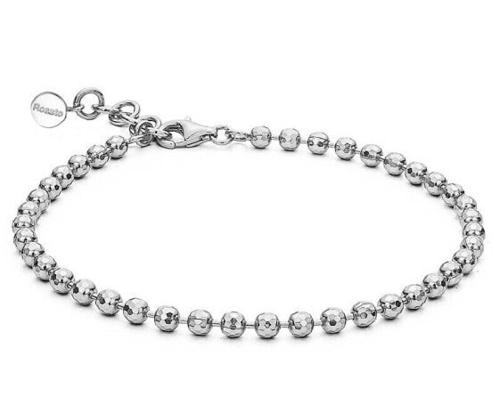 Silver ball bracelet for Storie pendants RZB012