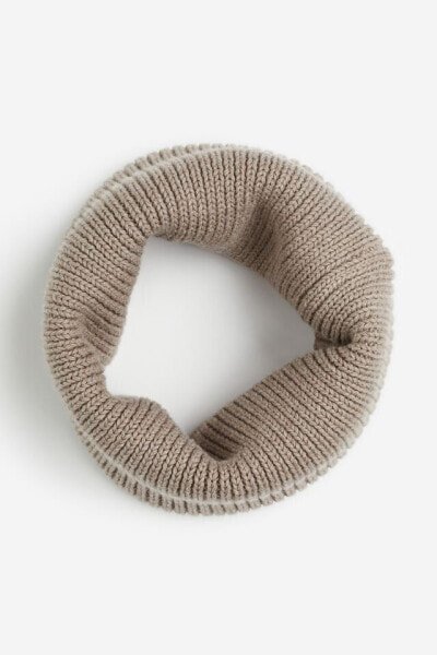 Rib-knit Tube Scarf