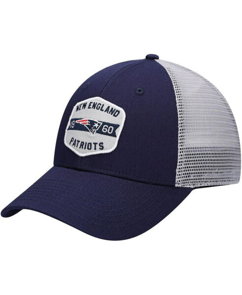 Men's Navy, White New England Patriots Gannon Snapback Hat
