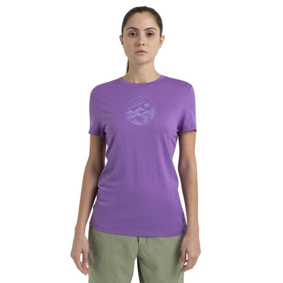 ICEBREAKER Merino 150 Tech Lite III Camping Circle short sleeve T-shirt