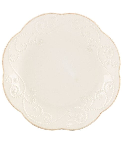 Dinnerware, Set of 4 French Perle Dessert Plates