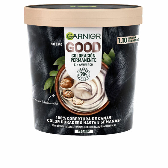 Перманентный крем-краска Garnier Good Nº 1.10 Negro Midnight 217 ml Без аммиака