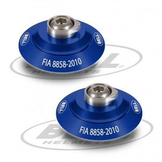 Helmet clip set Bell HANS Синий FIA 8858-2010