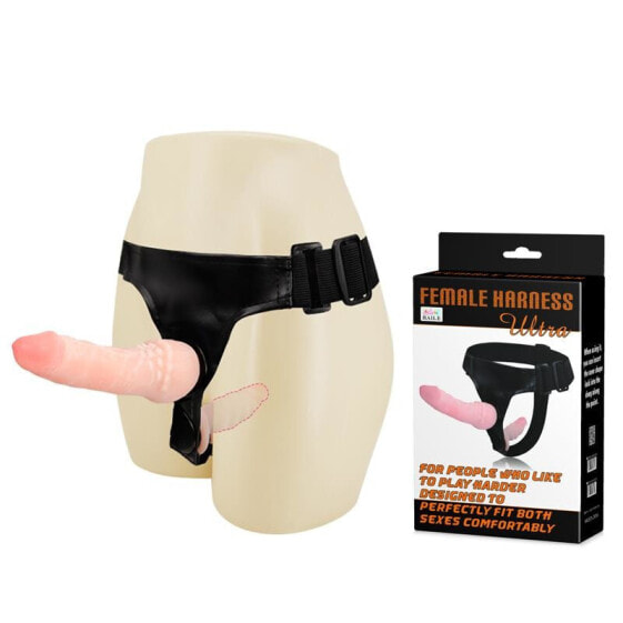 Double Ultra Penetration Strap-On Flesh