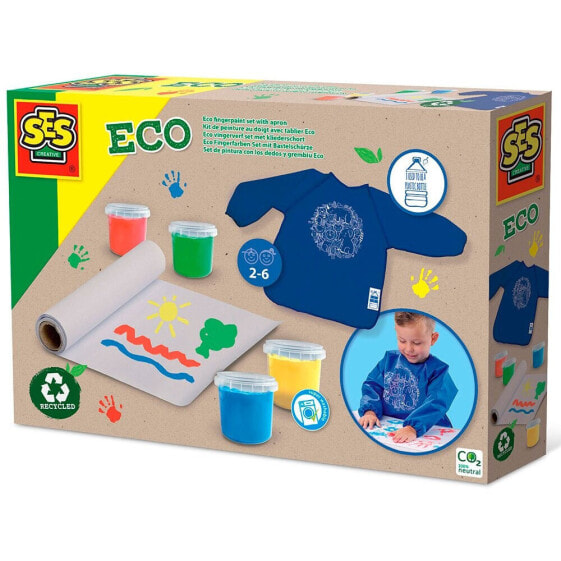 SES Manualidades Eco Finger Painting Set With Apron