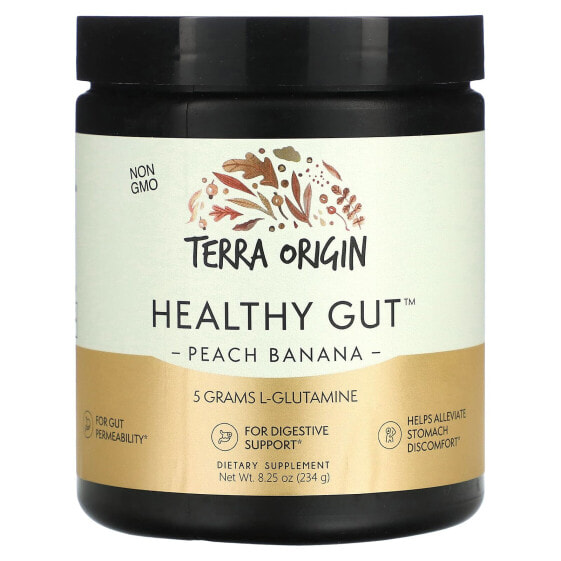 Terra Origin, Healthy Gut, персик и банан, 8,25 унции (234 г)
