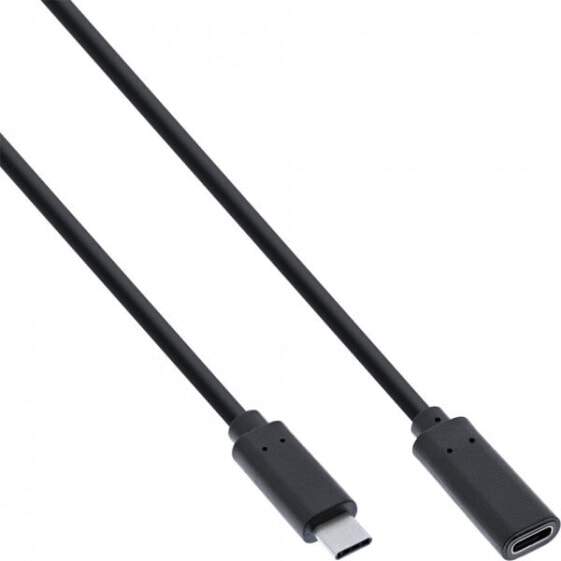 InLine USB 3.2 Gen.2x2 Extension Cable - USB-C male/female - black - 1m