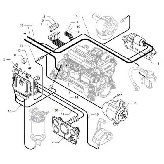 VETUS 24V 60A Alternator