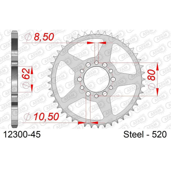 AFAM 12300 Rear Sprocket