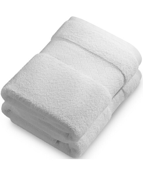 Soft & Absorbent Luxury Cotton Bath Towels 30" x 56" - 2 Pack