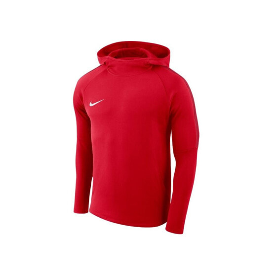 Мужское худи с капюшоном спортивное красное Nike Dry Academy 18 Hoodie PO