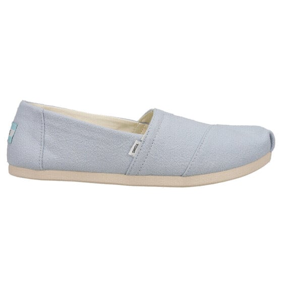 TOMS Alpargata Slip On Womens Blue Flats Casual 10018180T