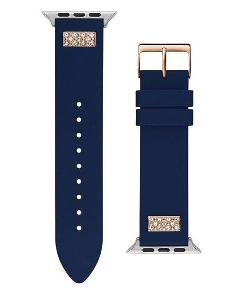 Men's Navy Glitz Silicone Strap 42mm, 43mm ,44mm Apple Watch Band