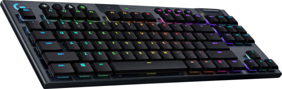 Logitech G G915 TKL Tenkeyless LIGHTSPEED Wireless RGB Mechanical Gaming Keyboard - Linear - Full-size (100%) - USB - Mechanical - QWERTY - RGB LED - Carbon