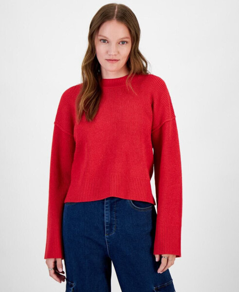 Juniors' Cozy Crewneck Sweater