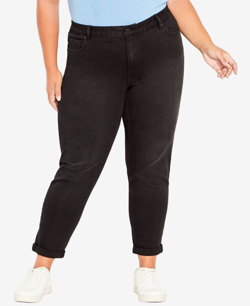 Plus Size Stretch Girlfriend Petite Length Jean