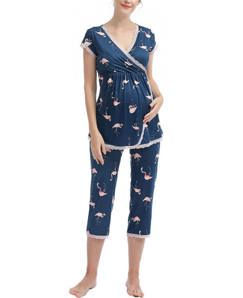 Maternity Addison Nursing Pajama Set