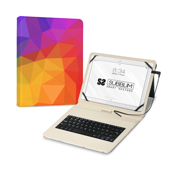 Bluetooth-клавиатура с подставкой для планшета Subblim SUBKT1-USB053 Разноцветный Испанская Qwerty QWERTY