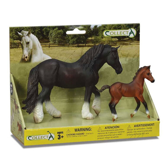 Фигурка Collecta Set Of 2 Piece Horses On Platform Horses Series (Лошади)