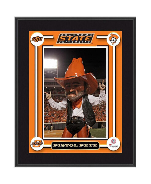 Oklahoma State Cowboys Pistol Pete Mascot 10.5'' x 13'' Sublimated Plaque