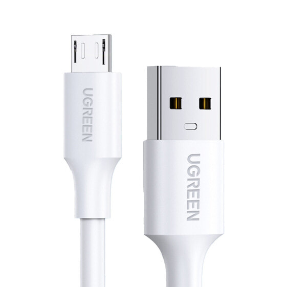 Кабель USB - micro USB UGreen US289 0.5м PVC 480 Мбит/с белый
