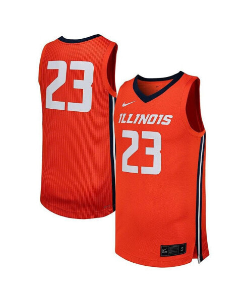 Футболка Nike мужская копия игровой майки Illinois Fighting Illini #23 Оранжевый